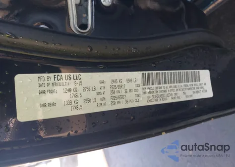 2016 Dodge Journey Se z USA, uszkodzony, nr VIN 3C4PDCAB2GT103745